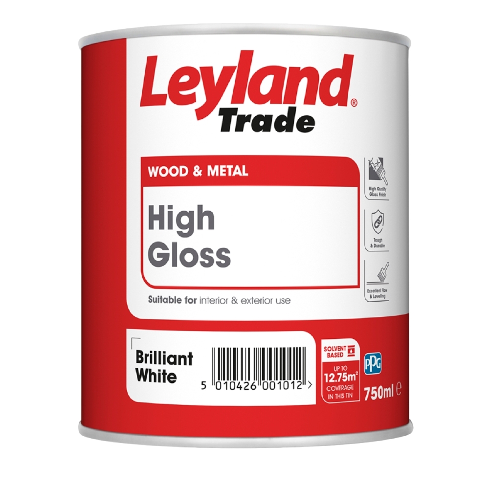 Leyland Trade Brilliant White High Gloss Paint Allen Braithwaite